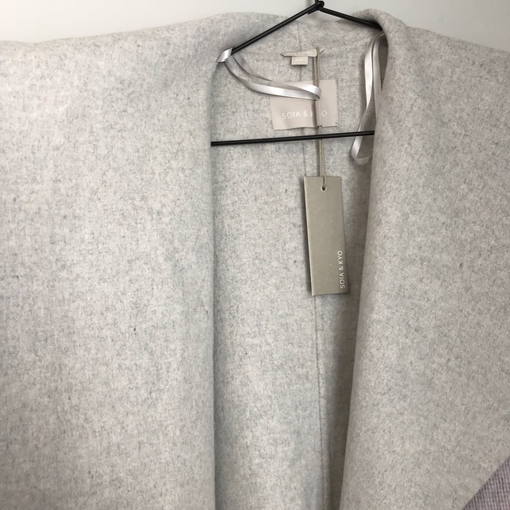 Soia & Kyo Oxana Double Face Wool Wrap Jacket - Picture 6 of 8